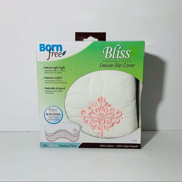 🆕 Born Free Bliss Feeding Pillow Quilted Slip Cover - Damask - Picture 2 of 5